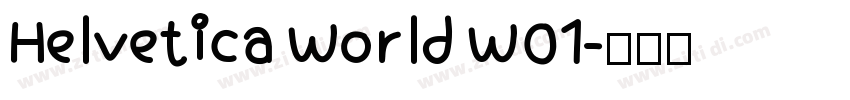 Helvetica World W01字体转换